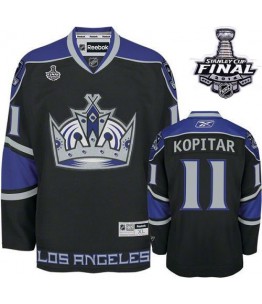 NHL Anze Kopitar Los Angeles Kings Authentic Third 2014 Stanley Cup Reebok Jersey - Black