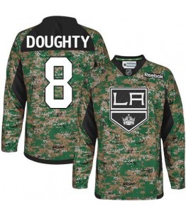 NHL Drew Doughty Los Angeles Kings Youth Authentic Veterans Day Practice Reebok Jersey - Camo