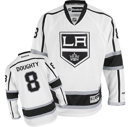 NHL Drew Doughty Los Angeles Kings Youth Premier Away Reebok Jersey - White