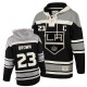 NHL Dustin Brown Los Angeles Kings Old Time Hockey Premier Sawyer Hooded Sweatshirt Jersey - Black