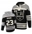 NHL Dustin Brown Los Angeles Kings Old Time Hockey Premier Sawyer Hooded Sweatshirt Jersey - Black