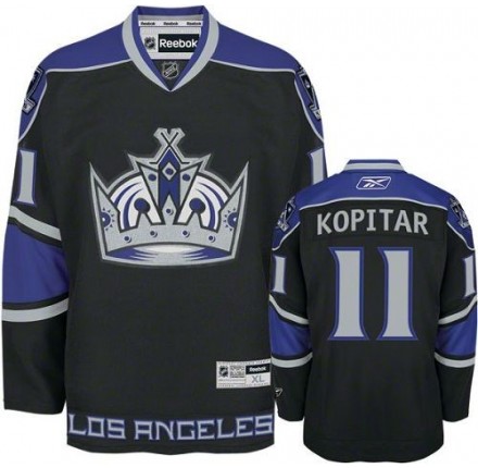 NHL Anze Kopitar Los Angeles Kings Authentic Third Reebok Jersey - Black
