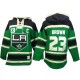 NHL Dustin Brown Los Angeles Kings Old Time Hockey Authentic St. Patrick's Day McNary Lace Hoodie Jersey - Green
